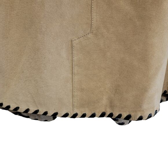 70s Vintage Leather City Suede Western Jacket Size Small - Picture 8 of 12